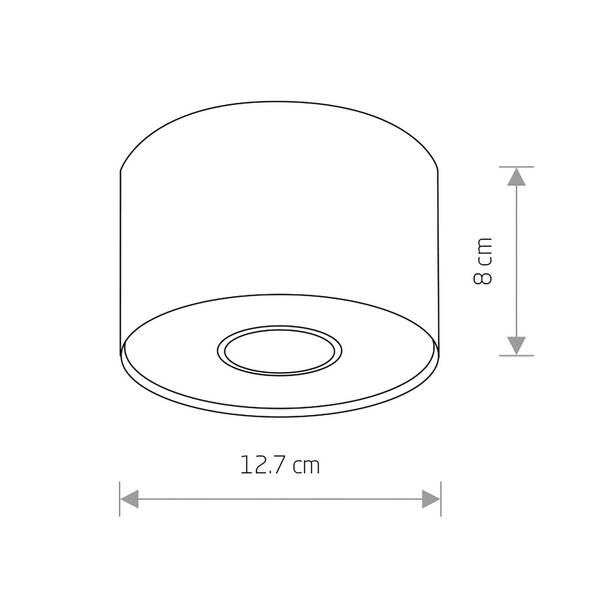  Euluna Euluna Downlight Point S, Noir/blanc/noir 