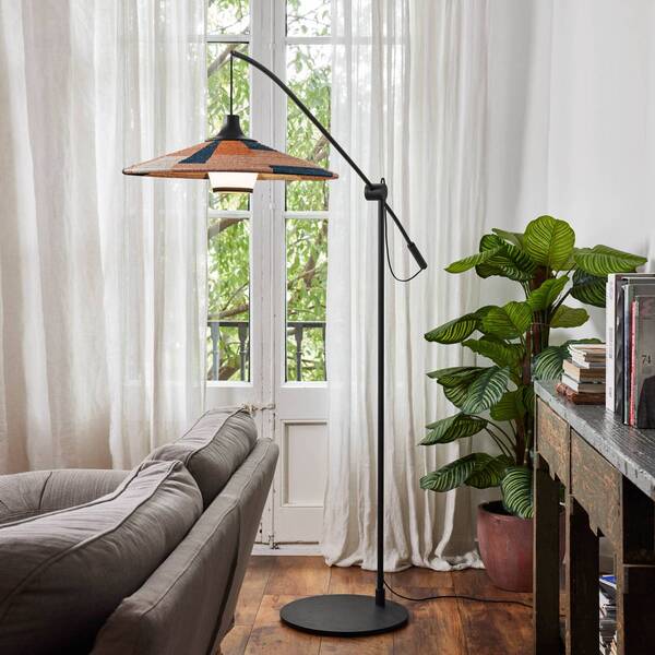  Forestier Forestier Parrot Lampadaire Abat-jour Abaca, Sable 