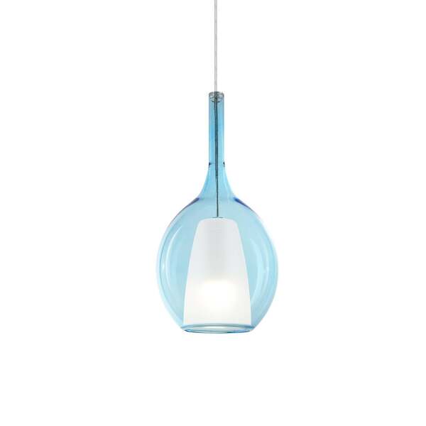  Ideal Lux Suspension Ideal Lux Kalique 2, Bleue, ø 18 Cm, Plastique 