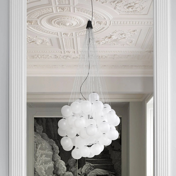  Luceplan Luceplan Stochastic 2.700 K, 72 Boules, Blanc Opalin 