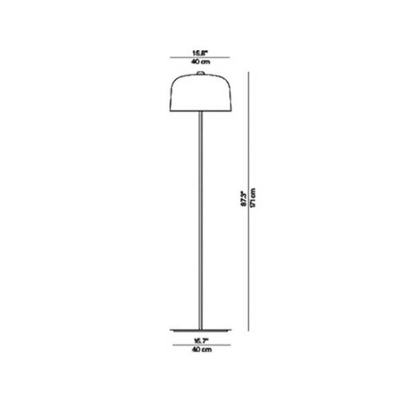  Luceplan Luceplan Zile Lampadaire, Blanc Mat 