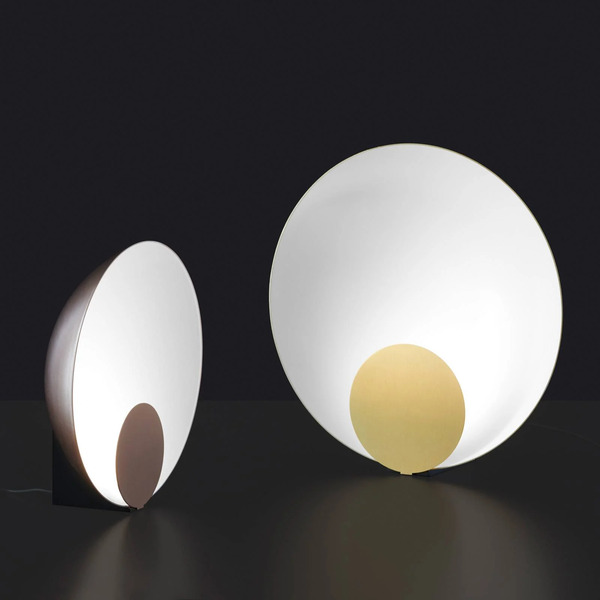  Oluce Oluce Siro Lampe De Table Led à Intensité Variable ø 34 Cm Bronze 