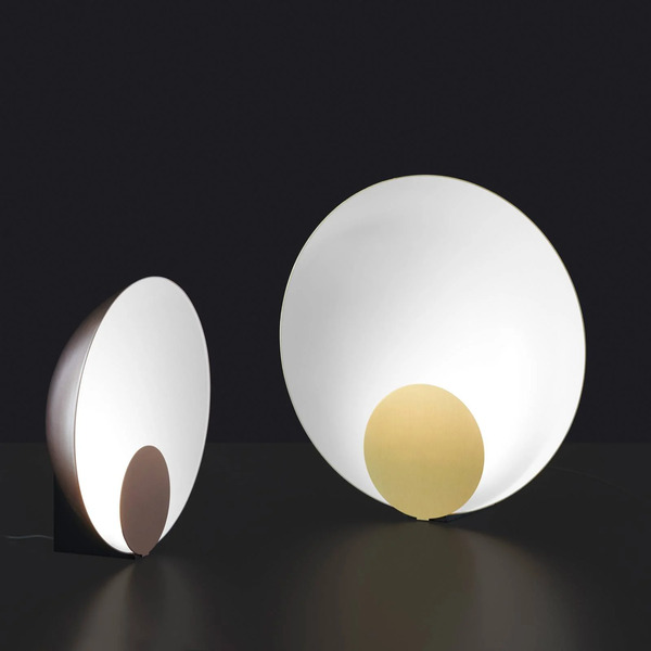  Oluce Oluce Siro Lampe De Table Led à Intensité Variable ø 45 Cm Or 