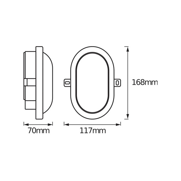 Osram Applique D'extérieur Led Osram Bulkhead, Blanche, 6 W, Plastique, Ip54 