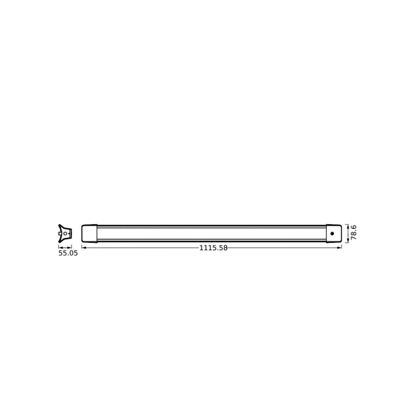  Osram Suspension Led Osram Office Line, Longueur 112 Cm, Blanc, Interrupteur 