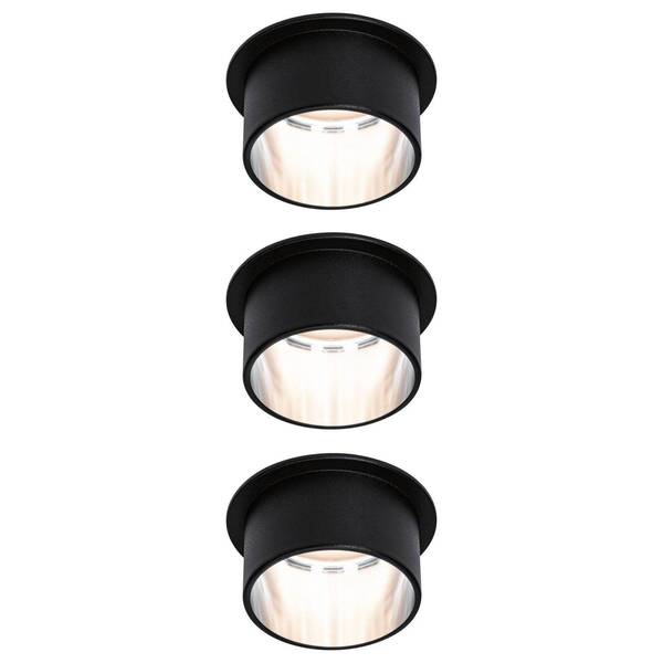  Paulmann Paulmann Gil Led Encastrable Noir Mat/fer, Par 3 