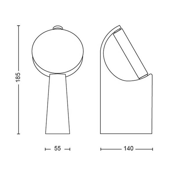  Philips Philips Mimosa Potelet Led, Alignable 
