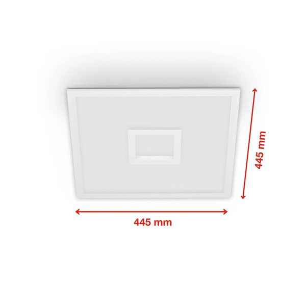  Telefunken Telefunken Panneau Led Centerback Cct Rvb 45x45cm Blanc 