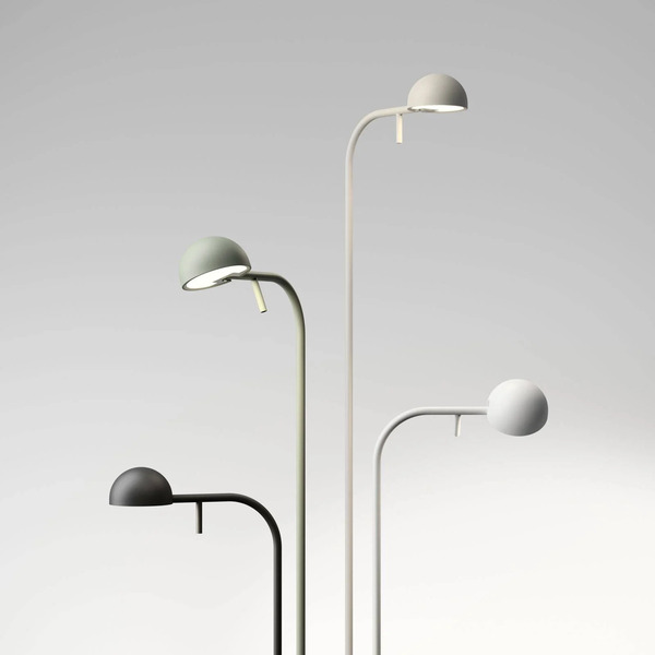  Vibia Lampadaire Led Vibia Pin 1660, 125 Cm, Vert 