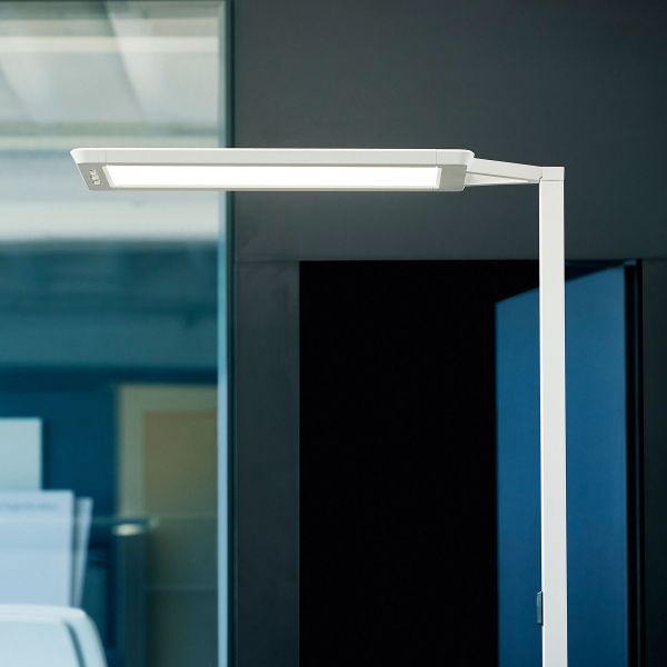  Waldmann Waldmann Lampadaire Led Yara.single Cct, Bt, Pir, Argenté 