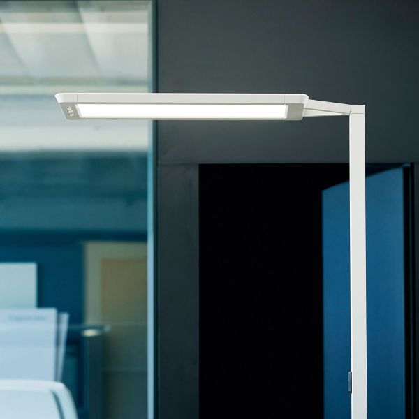  Waldmann Waldmann Lampadaire Led Yara.single 4 000k, Bt, Pir, Argent 