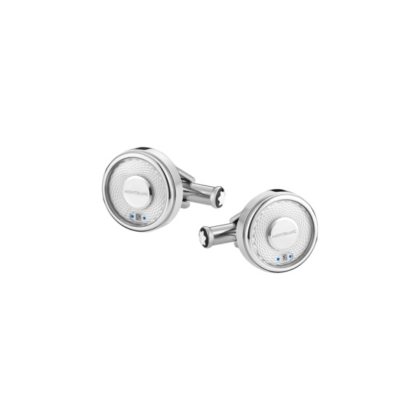  Montblanc - Boutons De Manchette Nicolas Rieussec - Acier Inoxydable - Mb128401 - Boutons De Manchette 
