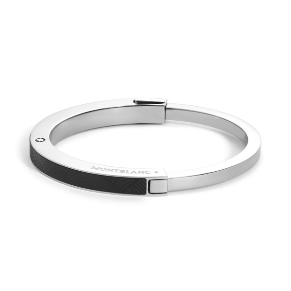  Montblanc - Bracelet Jonc En Acier Avec Motif Extreme - Argenté - Acier Inoxydable - Mb136015 - Bracelets 