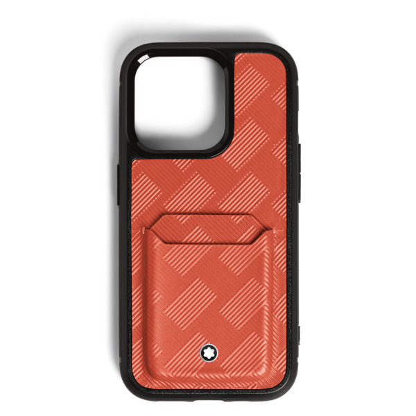  Montblanc - étui Rigide Pour Iphone 16 Pro Avec 2cc En Cuir Extreme - Cayenne - Cuir - Mb199614 - Pochettes Et étuis Pour Téléphone 