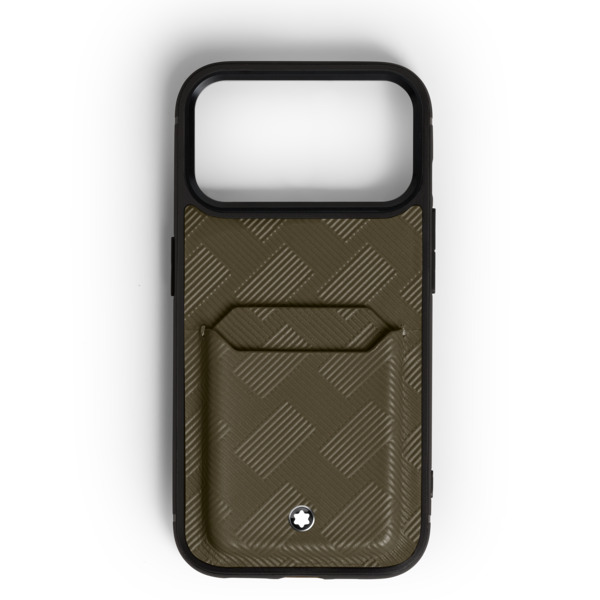 Montblanc - étui Rigide Pour Iphone 17 Pro Avec 2cc En Cuir Extreme - Kaki - Cuir - Mb221666 - Pochettes Et étuis Pour Téléphone 