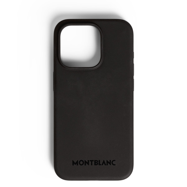  Montblanc - étui Rigide Pour Iphone 16 Pro Avec Magsafe En Silicone - Noir - Silicone - Mb198881 - Pochettes Et étuis Pour Téléphone 