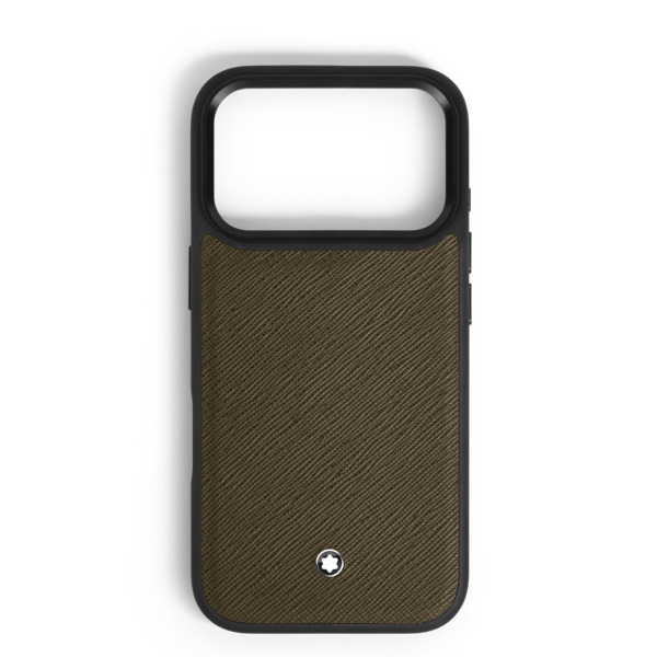  Montblanc - étui Rigide Pour Iphone 17 Pro En Cuir Sartorial - Kaki - Cuir - Mb221714 - Pochettes Et étuis Pour Téléphone 