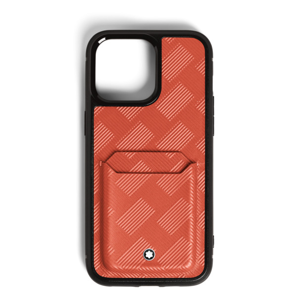  Montblanc - étui Rigide Pour Iphone 16 Pro Max Avec 2cc En Cuir Extreme - Cayenne - Cuir - Mb199615 - Pochettes Et étuis Pour Téléphone 