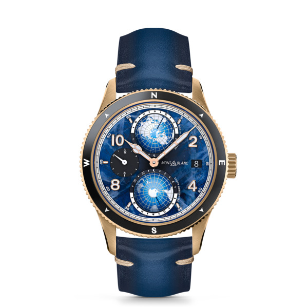 Montblanc - Montblanc 1858 Geosphere 0 Oxygen Limited Edition - 1786 Pièces - Bleu - Mb129415 - Montre 
