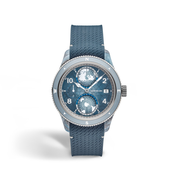  Montblanc - Montblanc 1858 Geosphere 0 Oxygen Mount Vinson Limited Edition - 986 Pièces - Bleu - Mb134019 - Montre 