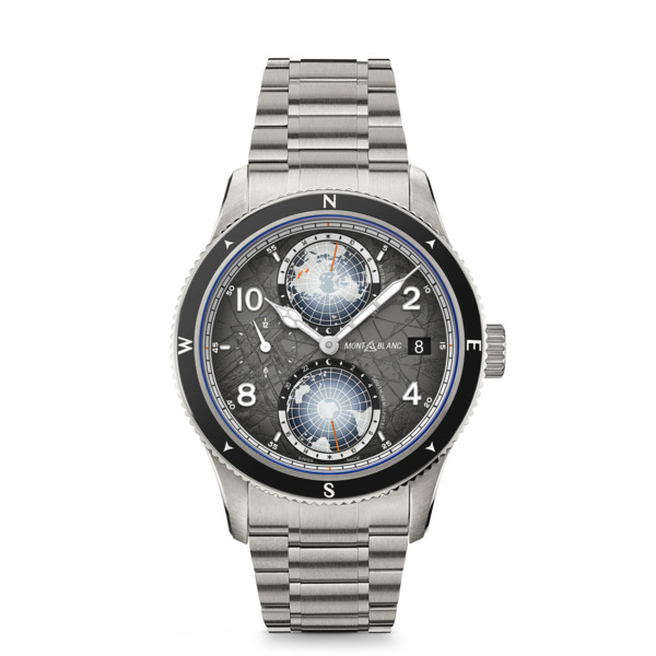  Montblanc - Montblanc 1858 Geosphere 0 Oxygen The 8000 - Gris - Titane - Acier - Céramique - Mb130982 - Montre 