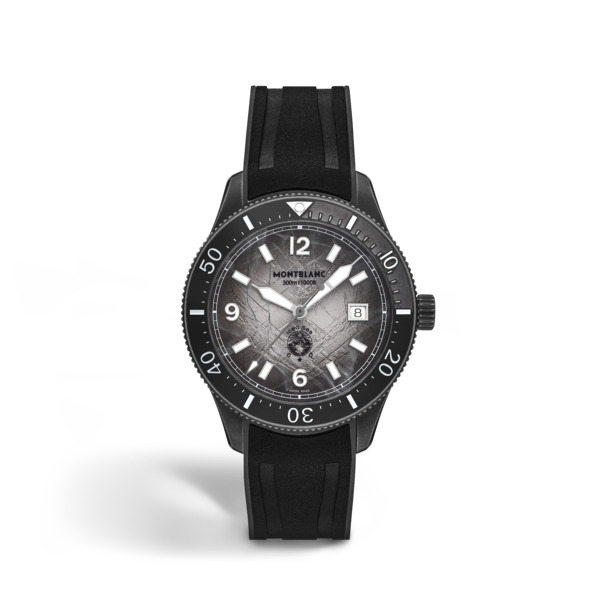  Montblanc - Montblanc Iced Sea Automatic Date 0 Oxygen - Noir - Acier - Céramique - Mb134017 - Montre 