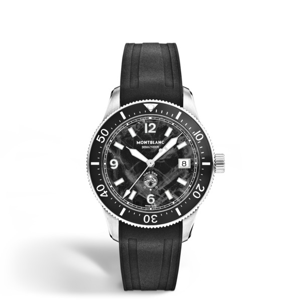  Montblanc - Montblanc Iced Sea Automatic Date 0 Oxygen - Noir - Acier - Céramique - Mb136542 - Montre 