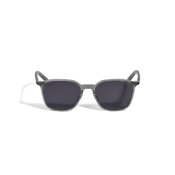  Montblanc - Lunettes De Soleil Ovales Avec Monture En Acétate Grise - Gris - Acétate Injecté - Mb135565 - Solaires 