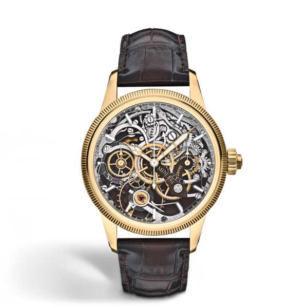  Montblanc - Minerva The Unveiled Chronograph Limited Edition - 30 Pièces - Marron - Or Jaune 18 K (750/1000 - Mb136352 - Montre 