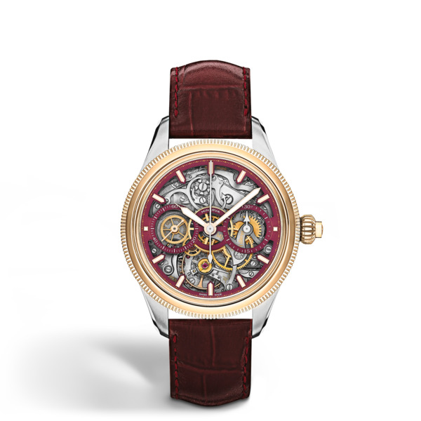  Montblanc - Minerva The Unveiled Secret Limited Edition - 58 Pièces - Couleur Vin - Or Rose 750/1000 - Acier - Mb136354 - Montre 