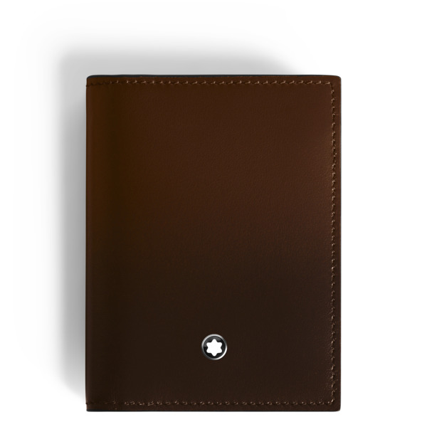  Montblanc - Porte-cartes 4cc En Cuir Meisterstück Sfumato - Marron Sfumato - Cuir - Mb220320 - Porte-cartes 