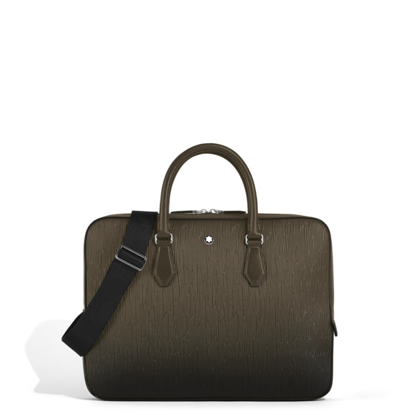  Montblanc - Porte-documents Fin En Cuir Corteccia Sfumato - Kaki - Cuir - Mb220269 - Porte-documents 
