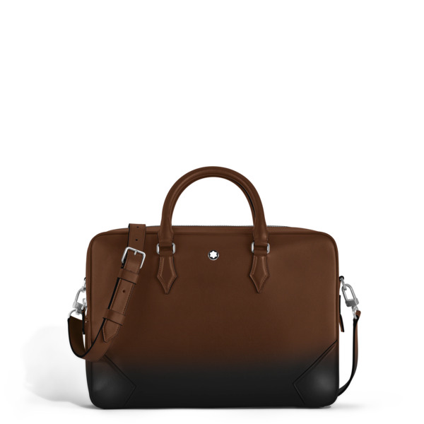  Montblanc - Porte-documents Moyen Modèle En Cuir Meisterstück Sfumato - Marron Sfumato - Cuir - Mb220402 - Porte-documents 