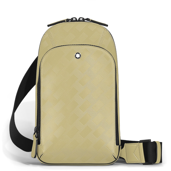  Montblanc - Sac On-body Moyen Modèle En Cuir Extreme - Amande - Cuir - Mb221600 - Sacs à Bandoulière 