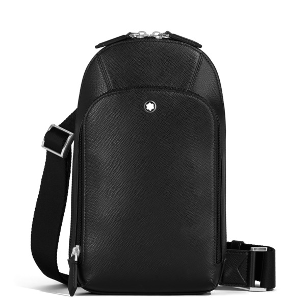  Montblanc - Sac On-body Moyen Modèle En Cuir Sartorial - Noir - Cuir - Mb199368 - Sacs à Bandoulière 