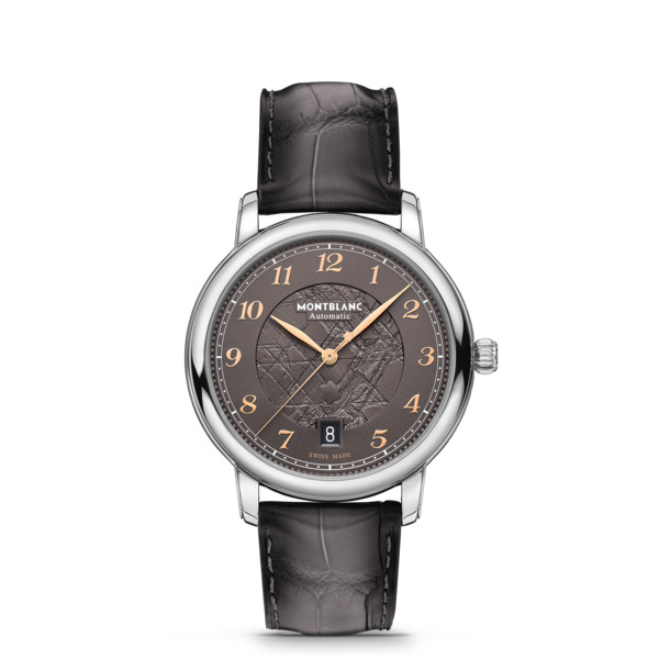  Montblanc - Montblanc Star Legacy Automatic Date 39 Mm Limited Edition - 1 786 Pièces - Gris - Acier - Mb130958 - Montre 