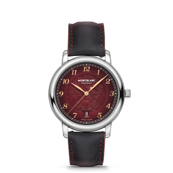  Montblanc - Montblanc Star Legacy Automatic 39 Mm Limited Edition - 1786 Pièces - Bordeaux - Acier - Mb133243 - Montre 