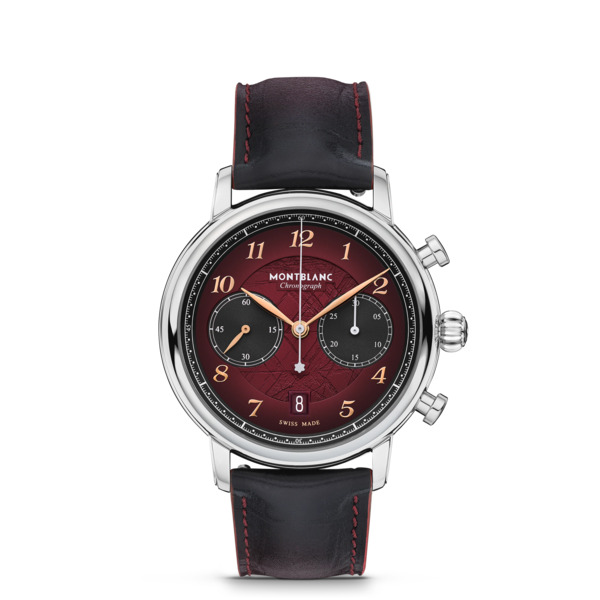  Montblanc - Montblanc Star Legacy Chronograph 42mm Limited Edition - 1786 Pièces - Bordeaux - Acier - Mb133245 - Montre 