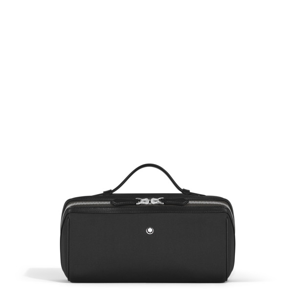  Montblanc - Trousse De Toilette Montblanc Panorama - Noir - Tissu Et Cuir - Mb222295 - Accessoires Pour Sac 