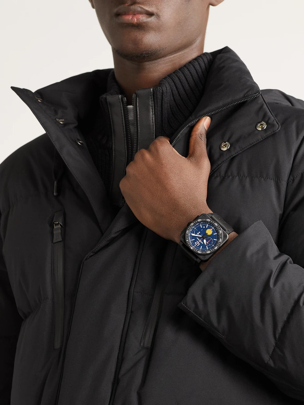  Bell & Ross - Br 03-94 Patrouille De France Limited Edition Chronograph Ceramic And Rubber Watch, Ref. No. Br0394-paf1-ce/srb - Men - Blue 