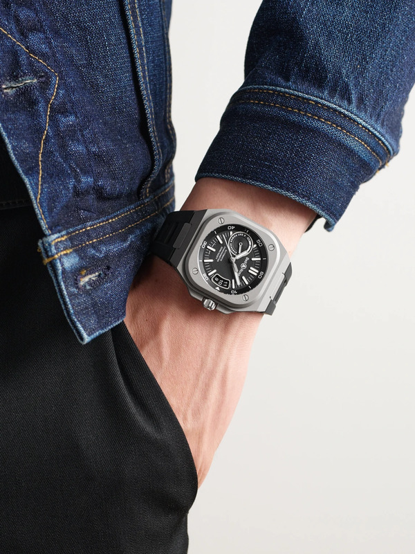  Bell & Ross - Br-x5 Automatic Chronometer 41mm Titanium And Rubber Watch, Ref. No. Brx5r-bl-ti/srb - Men - Black 