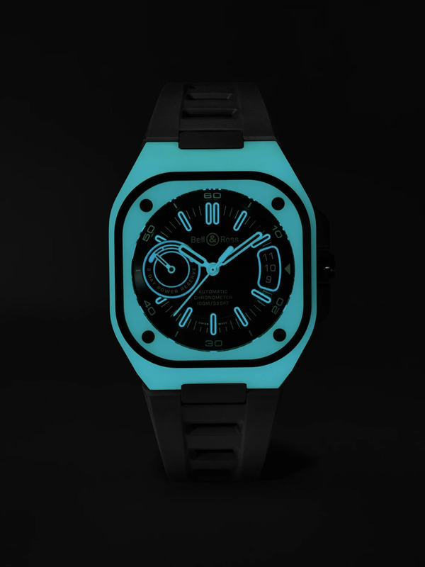  Bell & Ross - Br-x5 Lum Automatic 41mm Titanium And Rubber Watch, Ref. No. Brx5r-blum-tc/srb - Men - Black 