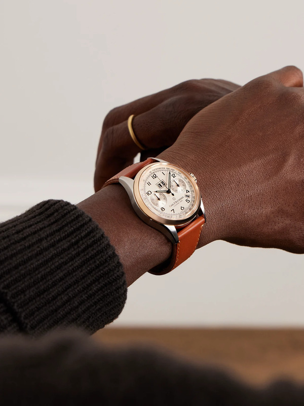  Carl F. Bucherer - Heritage Bicompax Annual Limited Edition Automatic Chronograph 41mm 18-karat Rose Gold, Stainless Steel And Leather Watch, Ref. No. 00.10803.07.42.01 - Men - Neutrals 