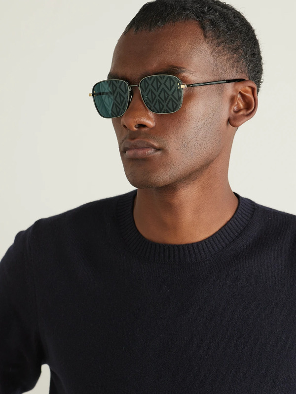  Dior Eyewear - Cd Diamond S4u Geometric Silver-tone And Tortoiseshell Acetate Sunglasses - Men - Black 