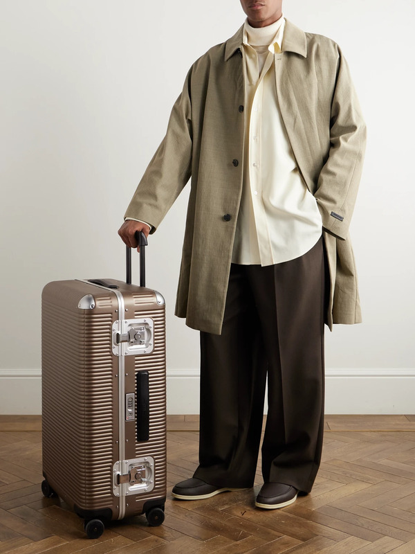  Fpm Milano - Bank Light 76cm Leather-trimmed Makrolon® Polycarbonate Spinner Suitcase - Men - Neutrals 