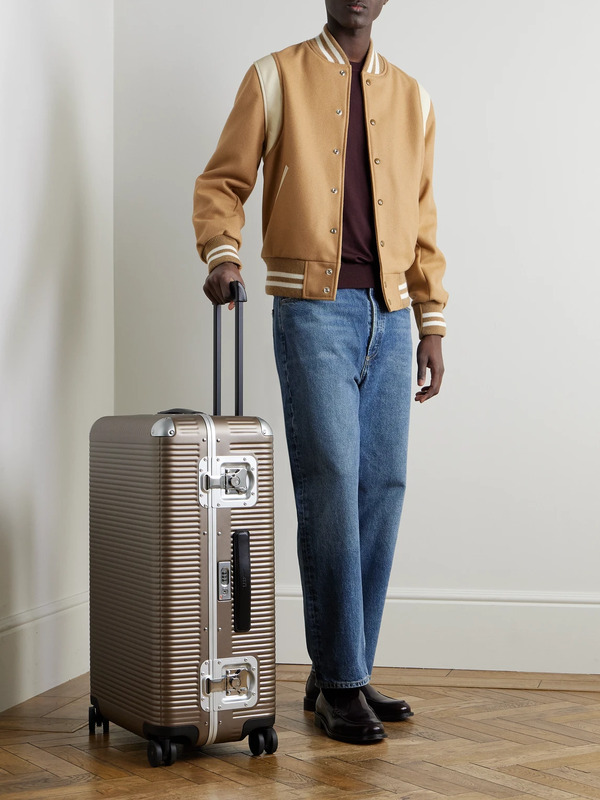  Fpm Milano - Bank Light Spinner 76cm Leather And Aluminium-trimmed Makrolon® Polycarbonate Suitcase - Men - Brown 