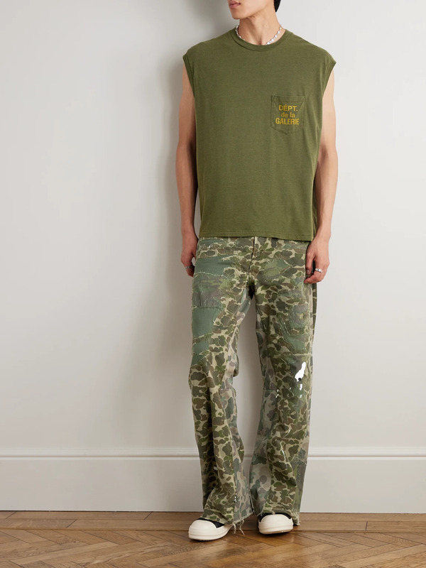  Gallery Dept. - Venura Straight-leg Patchwork Camouflage-print Cotton-canvas Trousers - Men - Green - Uk/us 32 