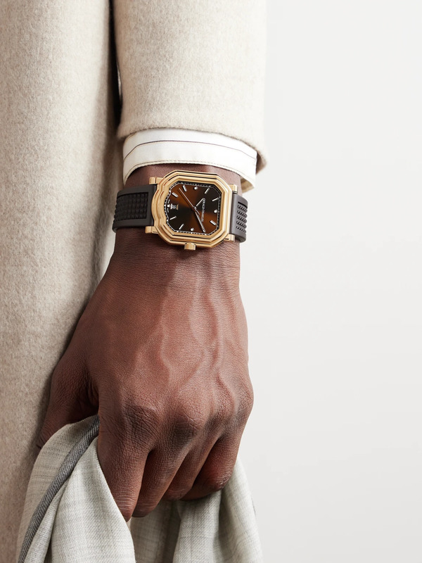  Gerald Charles - Maestro 2.0 Ultra-thin Automatic 39mm 18-karat Rose Gold And Rubber Watch, Ref. No. Gc2.0-rg-05 - Men - Brown 
