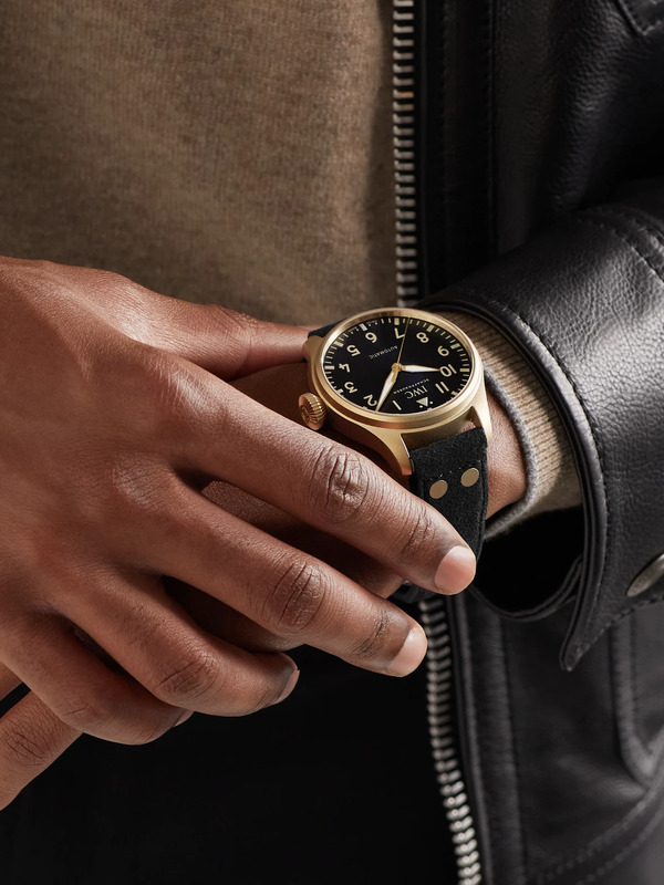  Iwc Schaffhausen - Big Pilot's 43 Mr Porter Edition 1 Limited-edition Automatic 43mm Bronze And Alcantara Watch, Ref. No. Iw329703 - Men - Black 