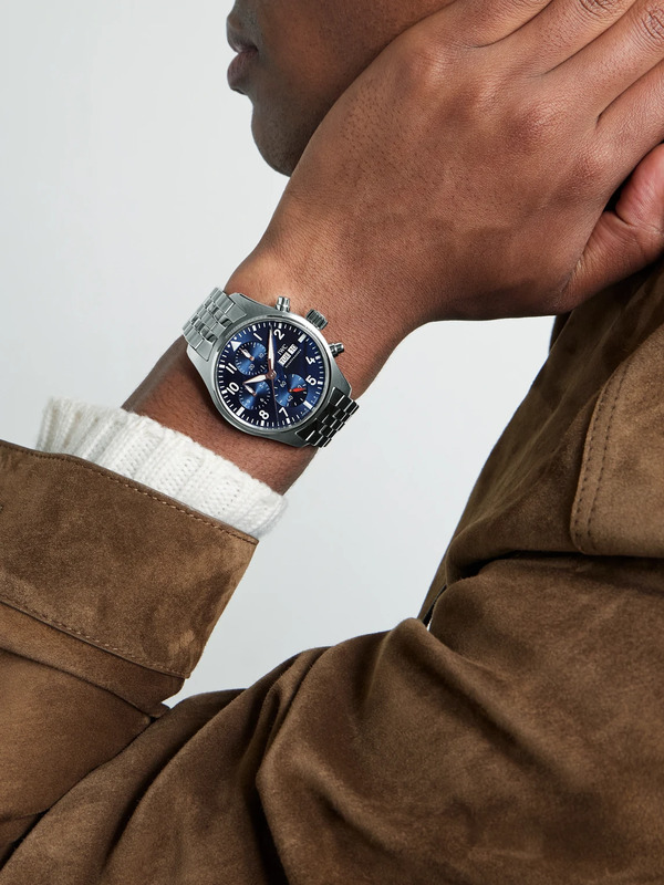  Iwc Schaffhausen - Pilot's Automatic Chronograph 41mm Stainless Steel Watch, Ref. No. Iw378004 - Men - Blue 